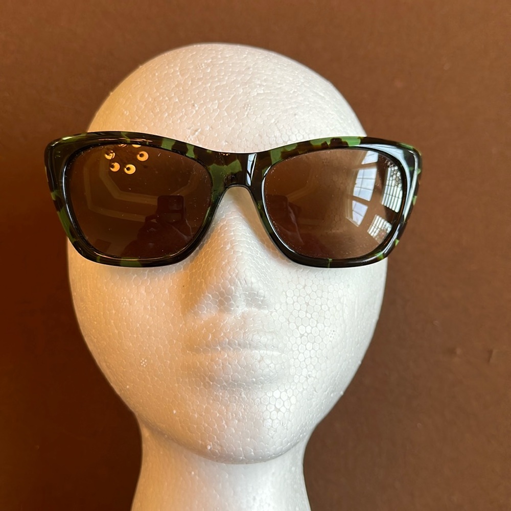 Rebecca Minkoff green and black tortoise shell sunglasses
